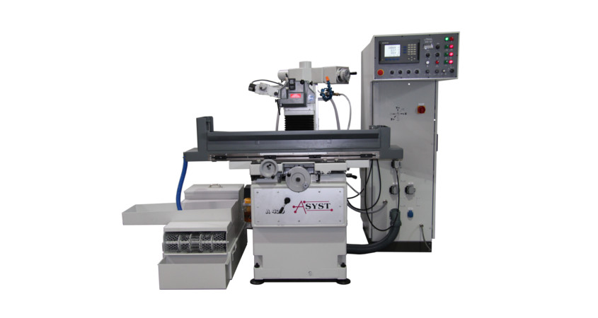 ASYST-Schleifmaschine A 420 (Modell JUNG JF 415) mit einfacher, bedienerfreundlicher ASYST-Steuerung <br>AMS 100 ECO,Schleifbereich 450 x 185 mm