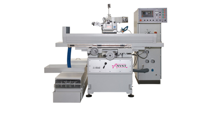 ASYST-Schleifmaschine A 525 (Modell JUNG JF 520) mit einfacher, bedienerfreundlicher ASYST-Steuerung <br>AMS 100 ECO, Schleifbereich 600 x 230 mm